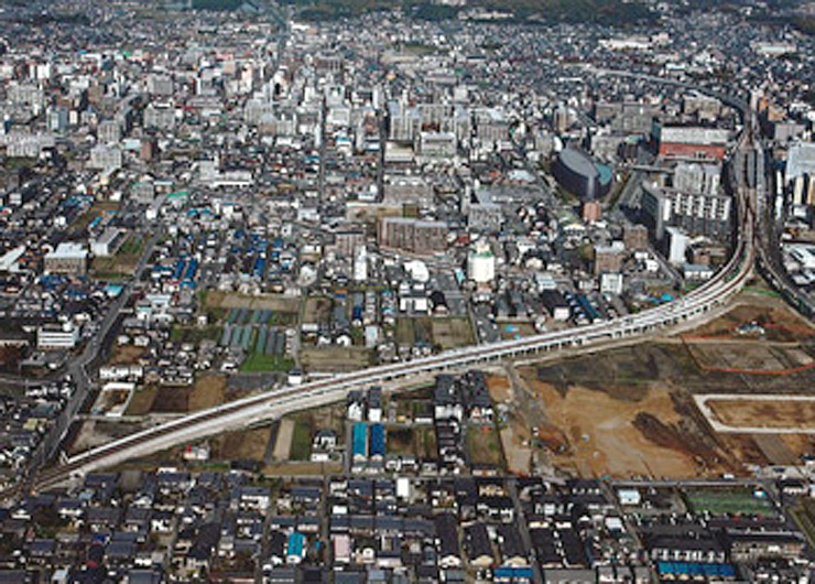 関西本線　奈良高架大森地区