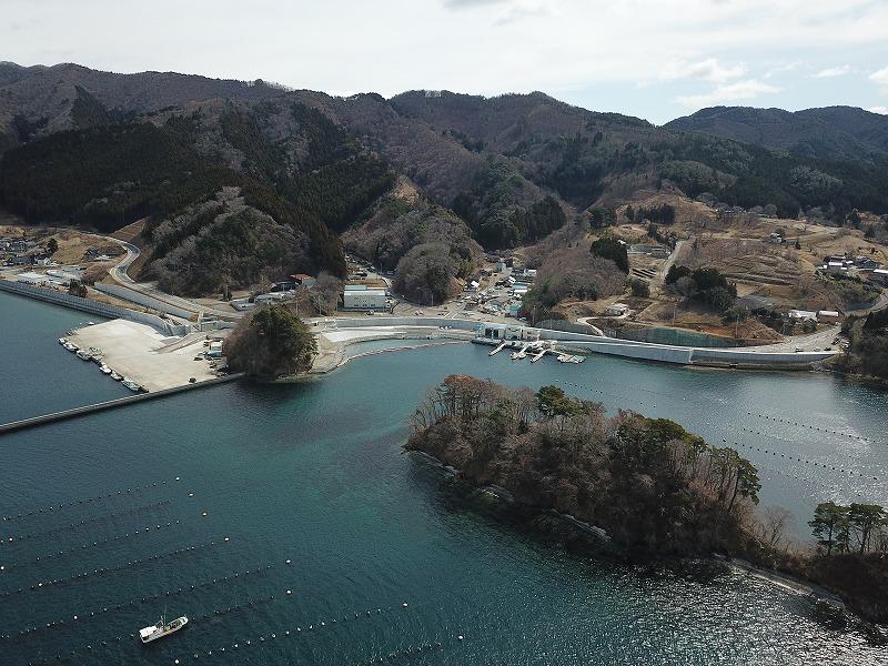 大船渡港永浜地区海岸防潮堤（その２）工事